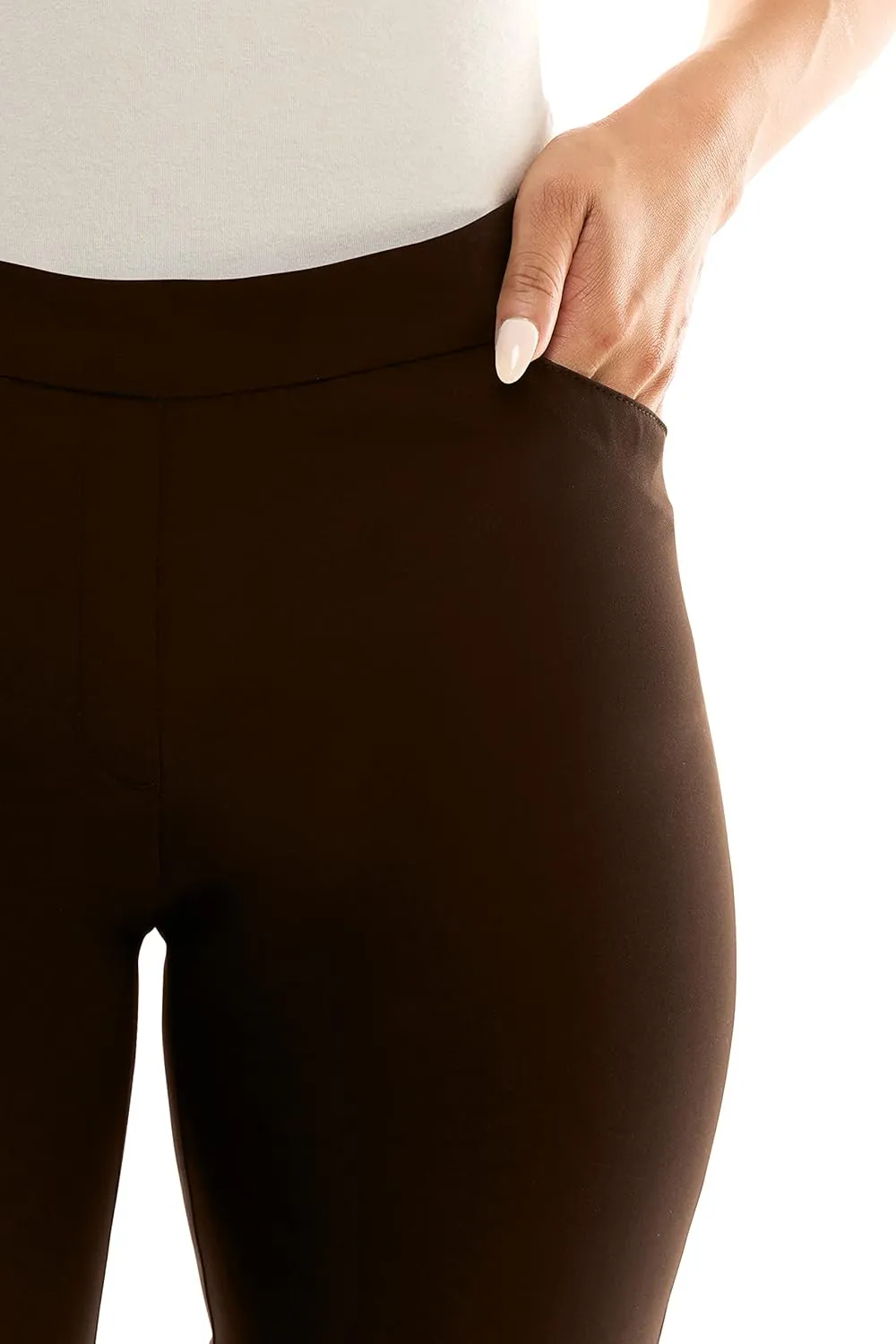 Zac & Rachel Women's Pull-on Ankle Pants with Band