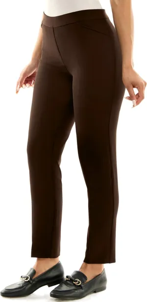Zac & Rachel Women's Pull-on Ankle Pants with Band