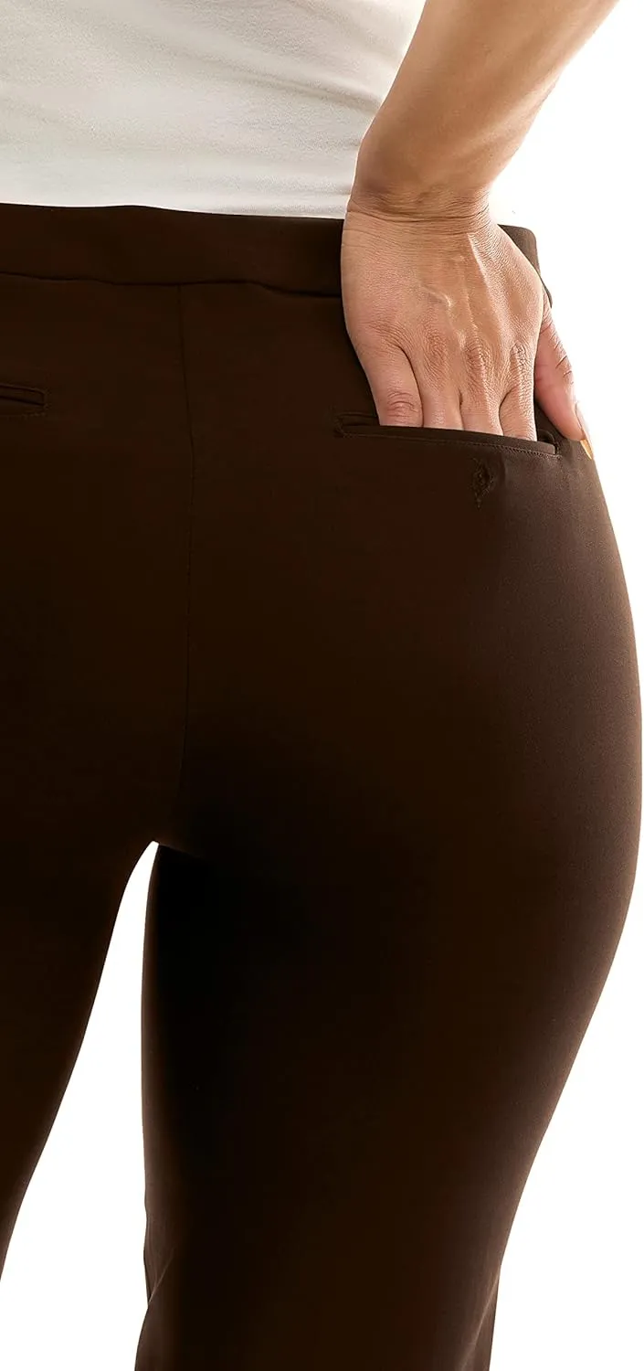 Zac & Rachel Women's Pull-on Ankle Pants with Band